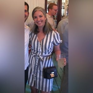 Summer linen dress, classic